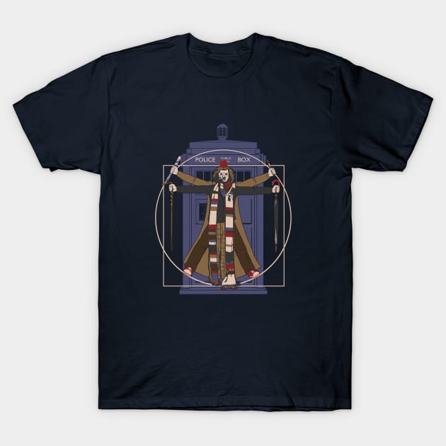 Vitr-Whovian Doctor T-Shirt by spacemonkeydr